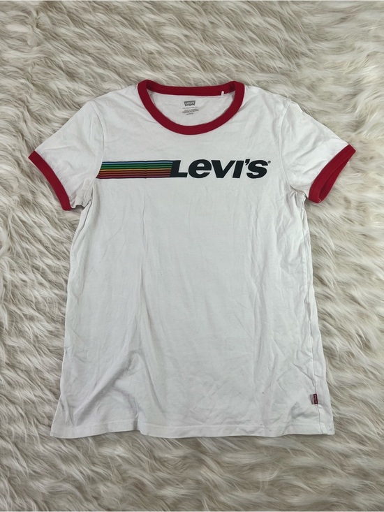 Levi's Tops - Levis Vintage Style Ring Neck Tee Women's Small White
